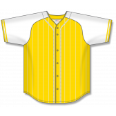 Unisex We Sub’N ️ Interlock Baseball Jersey Blank Yellow / White Piping / Medium