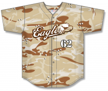 Shop For Button Down Baseball Jersey 120GSM Milk Silk - Full Dye  Sublimation
