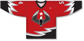 Square Zero SQZ Brand Hockey Jersey Sweater Size L Black White Red