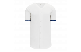 Athletic Knit TOR571 Toronto Blue Jays Full Button Baseball Jersey