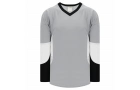 Athletic Knit H7400-973 House League Hockey Jersey - Grey / Black / White