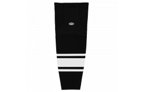 H6400-221 Black/White League Style Blank Hockey Jerseys adult XL