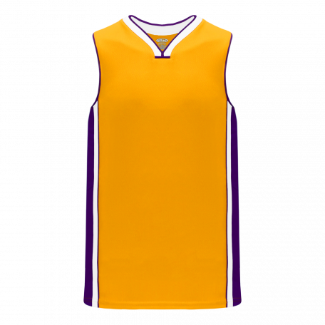 Athletic Knit B1715 basketball jersey Gold / White / Purple